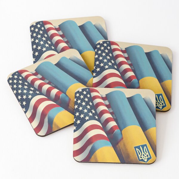 Item preview, Ukrainian-American flag designed and sold by segushop.