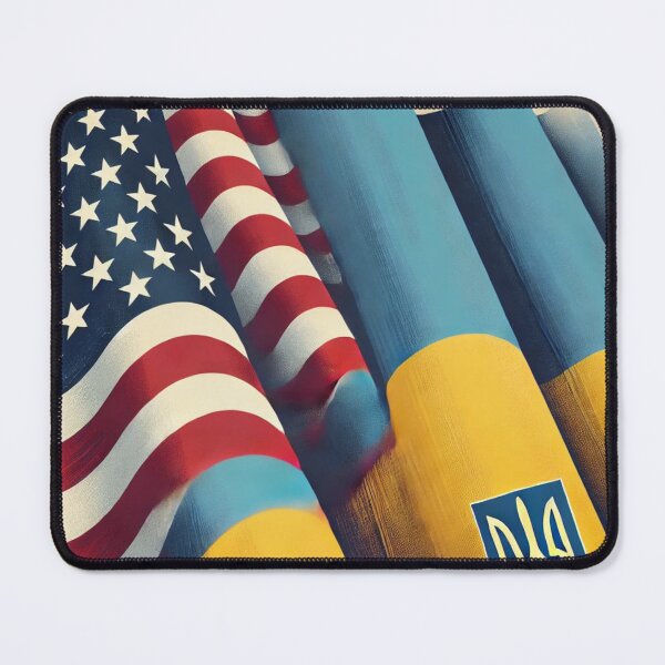 Item preview, Ukrainian-American flag designed and sold by segushop.
