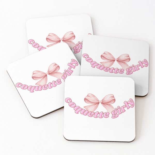 Item preview, Pink COQUETTE GIRLY with Bow Transparent  designed and sold by BRITTSTICKERSS.