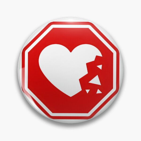 Item preview, Shattered Heart Signage designed and sold by PING 999 STUDIO.