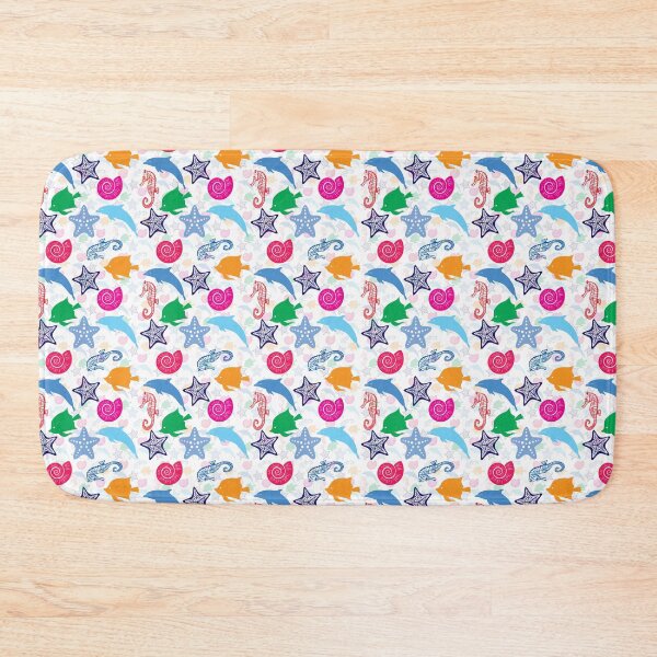 Item preview, Colorful Sea Animals Illustration Pattern designed and sold by PatternTitan.