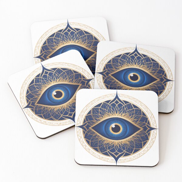 Item preview, Minimalist Evil Eye Mandala designed and sold by subhamkapoor.