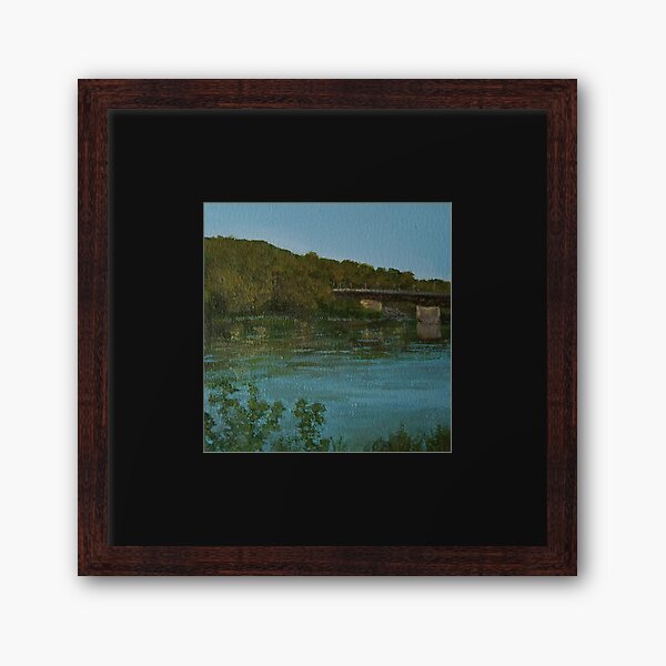 Owego Riverwalk by Laura Jaen Framed Art Print
