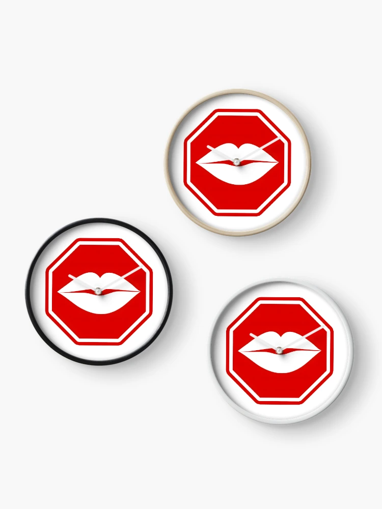 Thumbnail 3 of 4, Clock, Lips Signage designed and sold by PING 999 STUDIO.