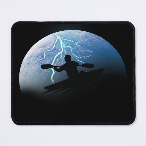 Item preview, Kayak Dreams in Lunar Glow.Paddling on the Moon. designed and sold by JAGA-ALIME.