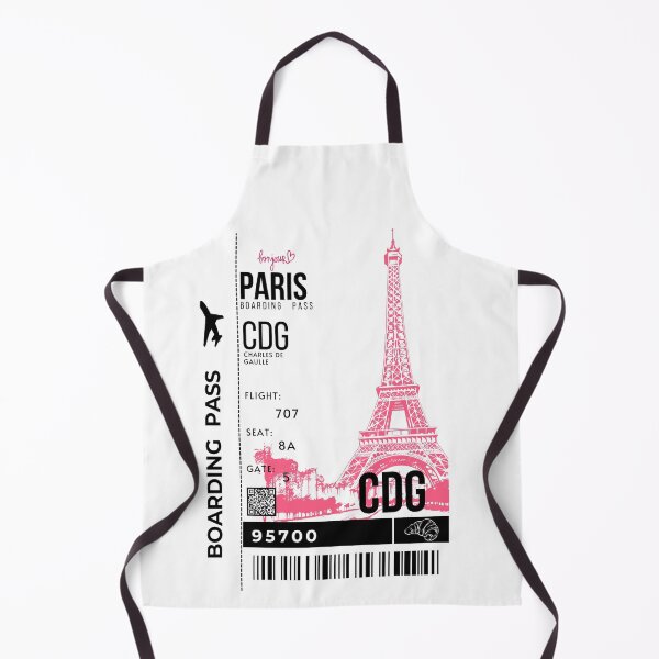 Item preview, Paris Boarding Pass Pink Eiffel Tower Stylized designed and sold by InkWhirl.