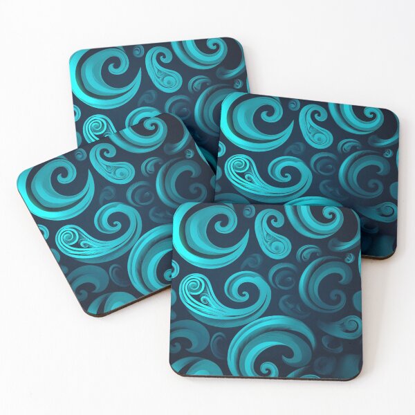 Item preview, New Zealand Māori Paua Pattern Koru Design 225 designed and sold by GrinGalore.