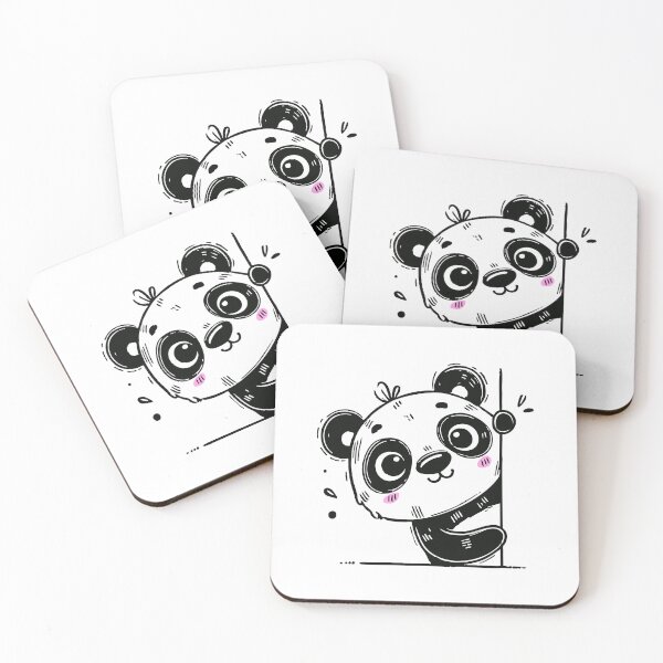 Item preview, Cute Panda Peeking Around the Corner designed and sold by Ingo Menhard.
