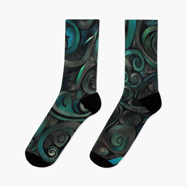 Item preview, New Zealand Māori Paua Pattern Koru Design 226 designed and sold by GrinGalore.