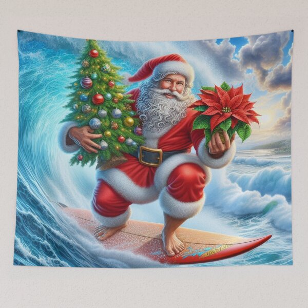 Item preview, Surfing Santa Claus designed and sold by RaF71PrO.