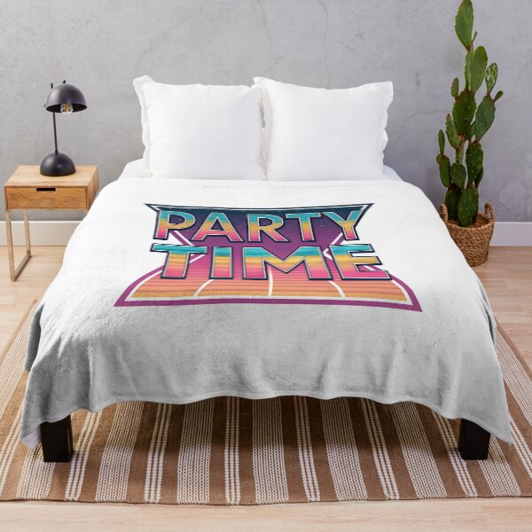 Item preview, Retro 80s-Style "Party Time" Typography with Vibrant Gradients designed and sold by Pattamo1.