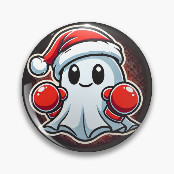 Item preview, Fun Boxing Ghost Santa, Festive Christmas Fun designed and sold by madtoyman.