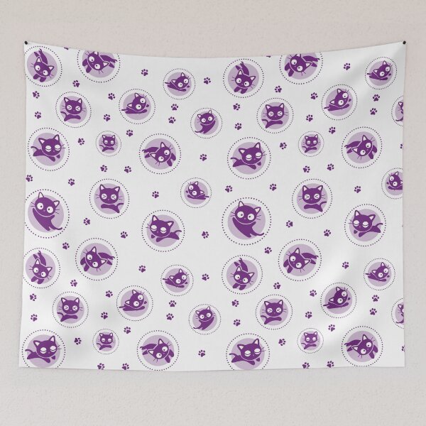 Item preview, Black Cat Seamless Pattern Cute designed and sold by Kubala Designs.