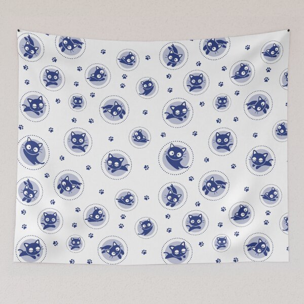 Item preview, Black Cat Seamless Pattern Cute designed and sold by Kubala Designs.