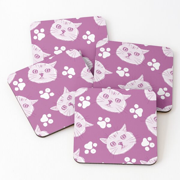 Item preview, Cat Pink Seamless Pattern Cute designed and sold by Kubala Designs.
