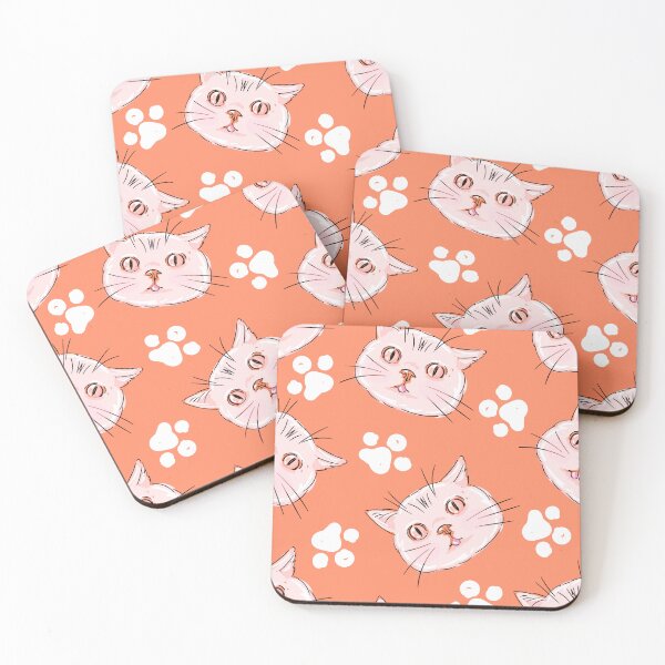 Item preview, Cat Orange Seamless Pattern Cute designed and sold by Kubala Designs.