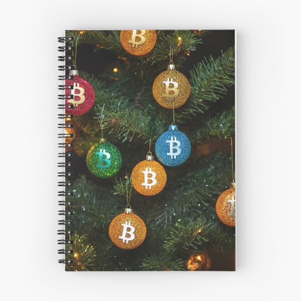 Item preview, Tree with colorful bitcoin christmas balls designed and sold by RK - Shop.