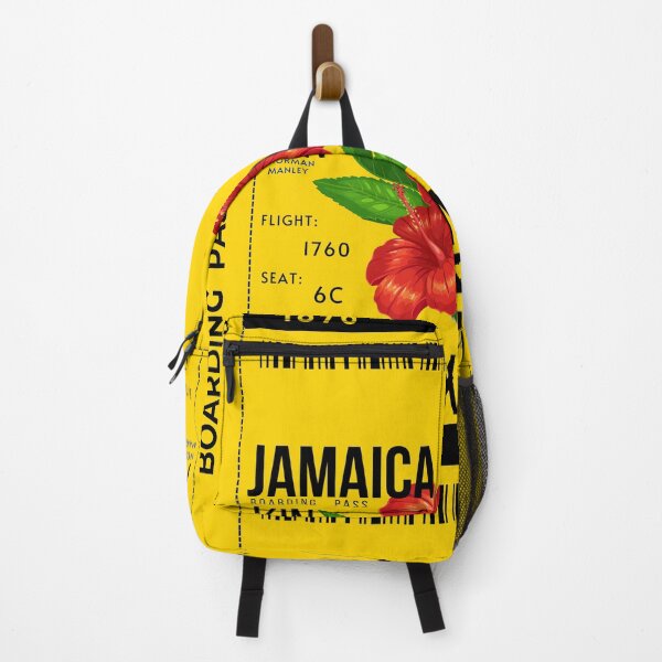 Item preview, Jamaica Boarding Pass Hibiscus Stylized designed and sold by InkWhirl.