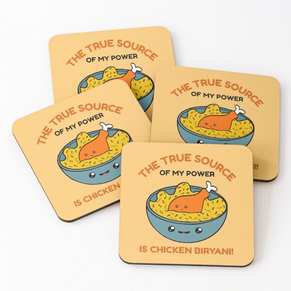 Item preview, The True Source Of My Power Is Chicken Biryani! designed and sold by Fanverse Merchandise.