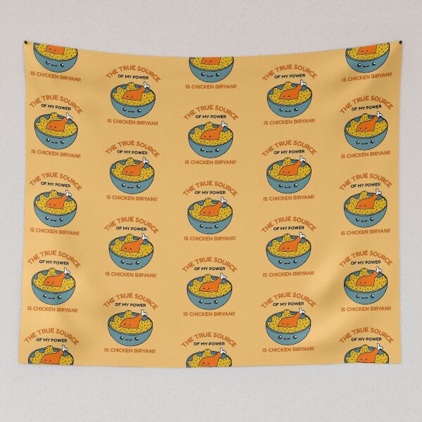 Item preview, The True Source Of My Power Is Chicken Biryani! designed and sold by Fanverse Merchandise.