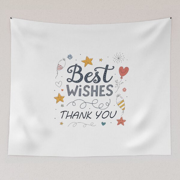 Item preview, Playful Handwritten Typography: "Best Wishes & Thank You" designed and sold by Pattamo1.