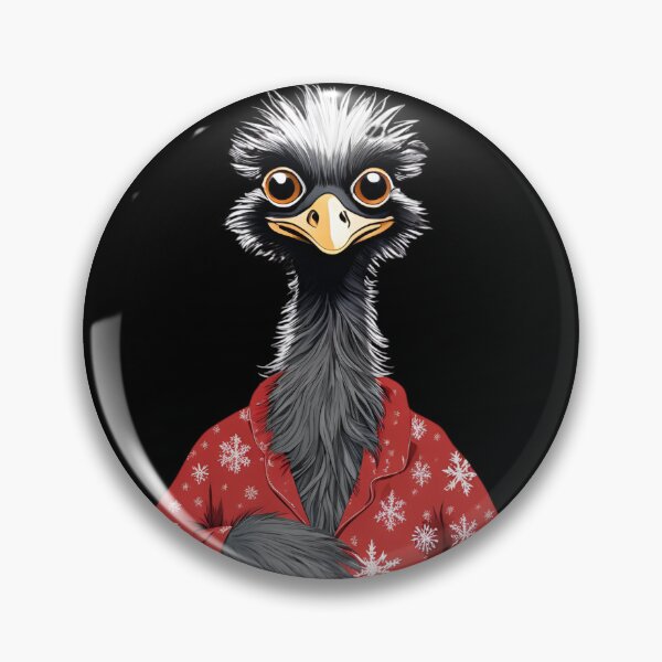 Item preview, Santa's Emu Aussie Christmas Emu Wearing Pyjamas designed and sold by CyberArtistOne.