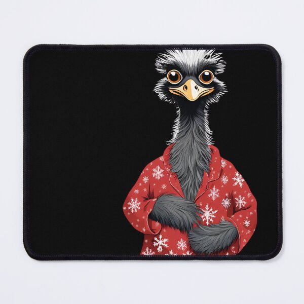 Item preview, Santa's Emu Aussie Christmas Emu Wearing Pyjamas designed and sold by CyberArtistOne.