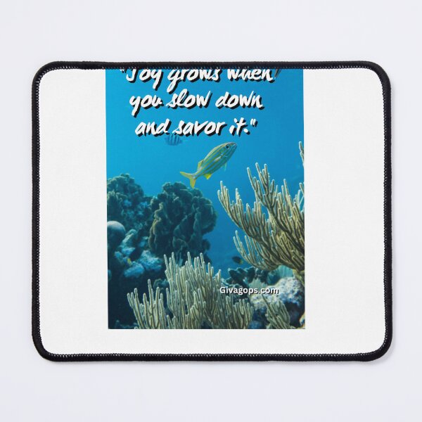 Item preview, "Joy grows when you slow down and savor it." designed and sold by CUTESTUFFnow.