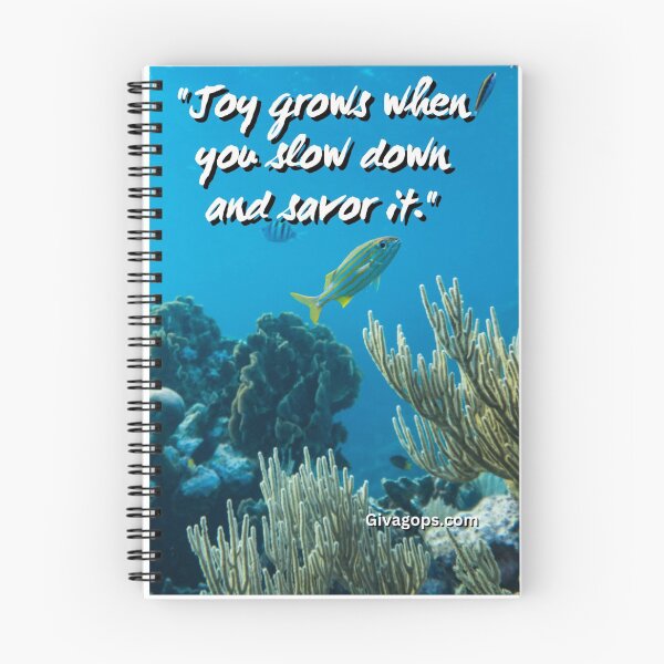 Item preview, "Joy grows when you slow down and savor it." designed and sold by CUTESTUFFnow.