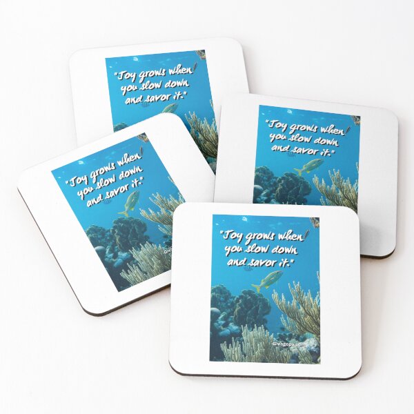 Item preview, "Joy grows when you slow down and savor it." designed and sold by CUTESTUFFnow.