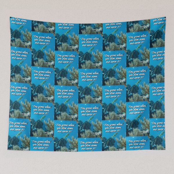 Item preview, "Joy grows when you slow down and savor it." designed and sold by CUTESTUFFnow.