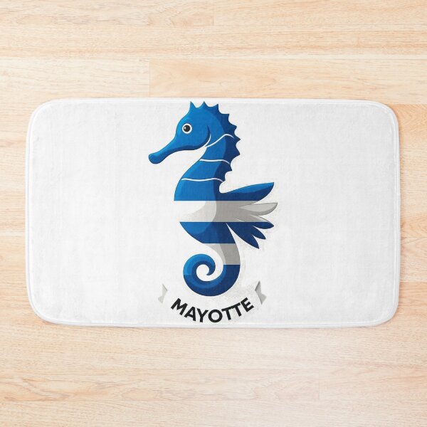 Item preview, Mayotte flag seahorse designed and sold by FoxinhoSoumaila.