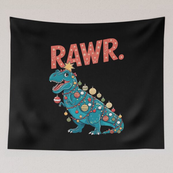 Item preview, Tree Rex Rawr Dinosaur Christmas Pun designed and sold by DomTeesHaven.