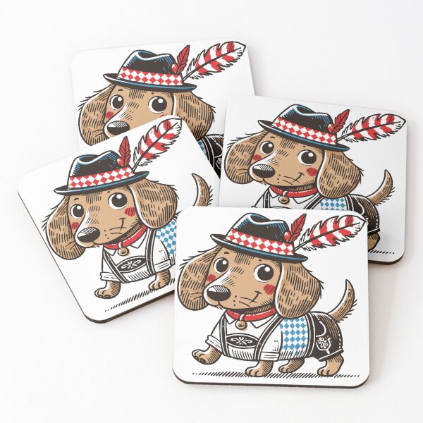 Item preview, The Bavarian Dachshund in Lederhosen designed and sold by Ingo Menhard.