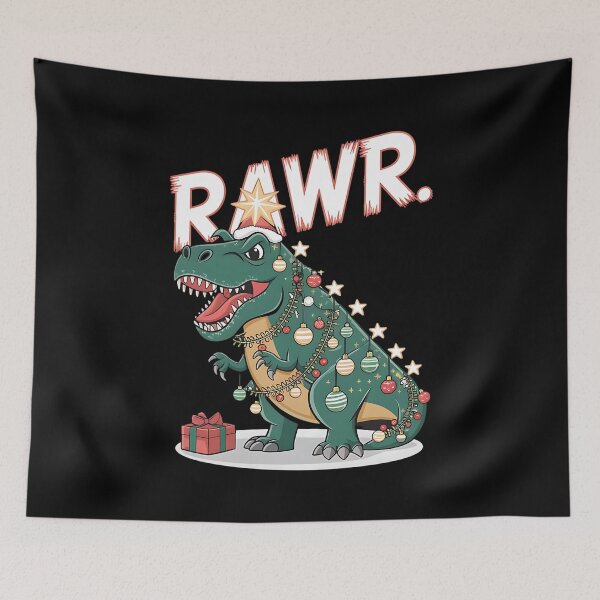 Item preview, Tree Rex Rawr Dinosaur Christmas Pun designed and sold by DomTeesHaven.