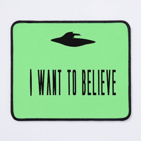 Item preview, I want to believe - x-files alien sci-fi spaceship designed and sold by RainbowDoveShop.