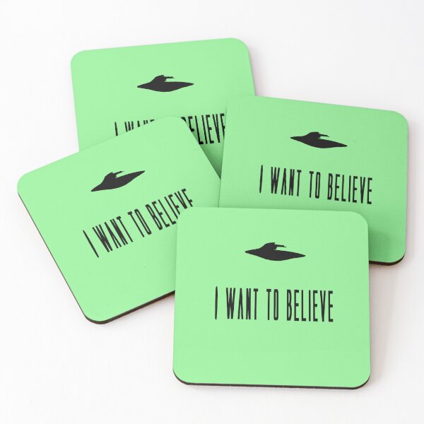 Item preview, I want to believe - x-files  alien sci-fi spaceship  designed and sold by RainbowDoveShop.