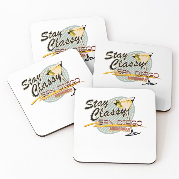 Item preview, Stay Classy San Diego Martini Glass designed and sold by EarlieRindone.