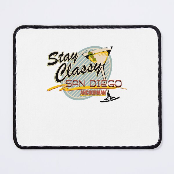 Item preview, Stay Classy San Diego Martini Glass designed and sold by EarlieRindone.