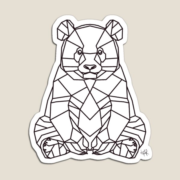 Item preview, Geometric Panda - Customizable Design designed and sold by YaraCreatyque.