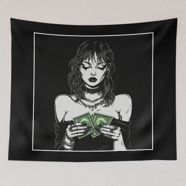 Item preview, Goth Money Girl designed and sold by JacobSpace.