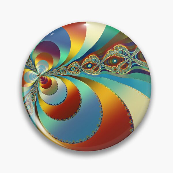 Item preview, Psychedelic Abstract Fractal Flower Pattern designed and sold by pinkal.