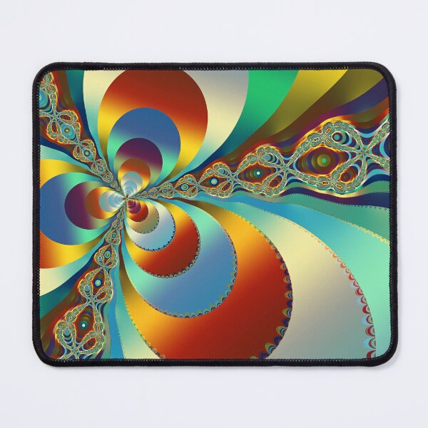 Item preview, Psychedelic Abstract Fractal Flower Pattern designed and sold by pinkal.