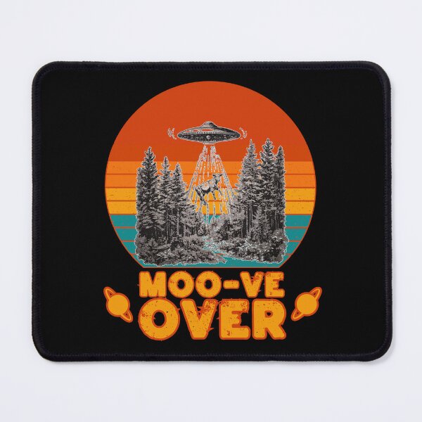 Item preview, MOO-VE OVER funny Alien abducting cow sci-fi space lover design designed and sold by Jt41.