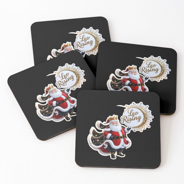 Item preview,  Cute Leo Rising Christmas Astrology Santa Art designed and sold by Mudastro Astrology.
