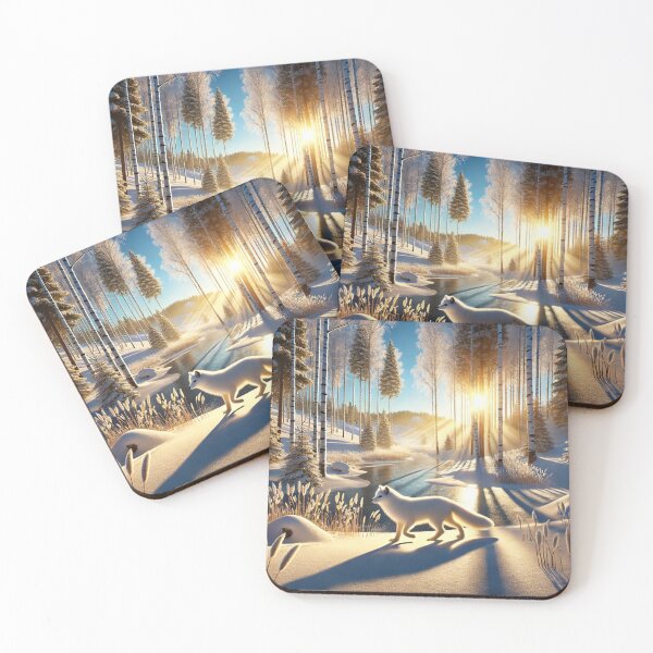 Item preview, Arctic Fox in Winter Serenity designed and sold by EndOfRainbowArt.
