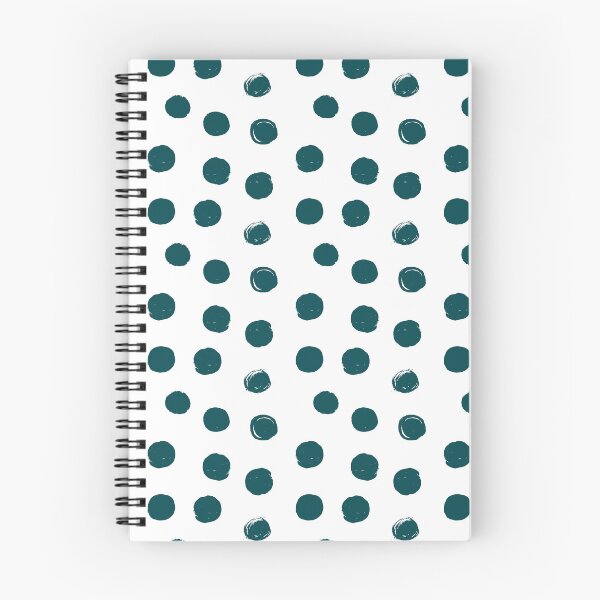 Item preview, Teal Blue Round Brush Strokes Pattern designed and sold by seafoam12shop.