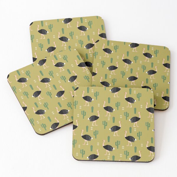 Item preview, Ostriches on green designed and sold by reneesillus.