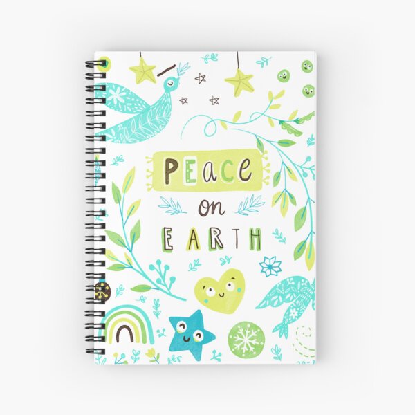 Peace On Earth Spiral Notebook