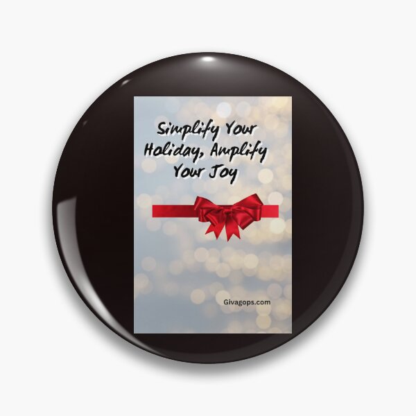 Item preview, "Simplify your holiday, amplify your joy." designed and sold by CUTESTUFFnow.